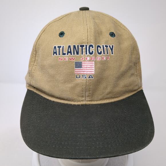 Atlantic City New Jersey USA Baseball Cap Brown One Size Adjustable ATT Headwear - Picture 2 of 9